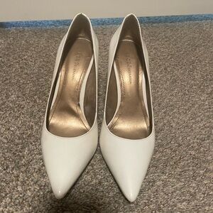 Bcbg white heels